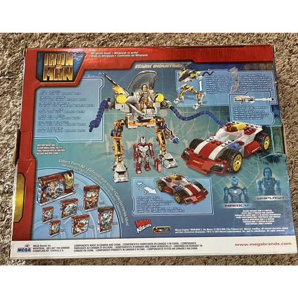 2010 ~ Mega Bloks Iron Man #1980 Whiplash Showdown 172 Pieces ~ Complete - Picture 3 of 7